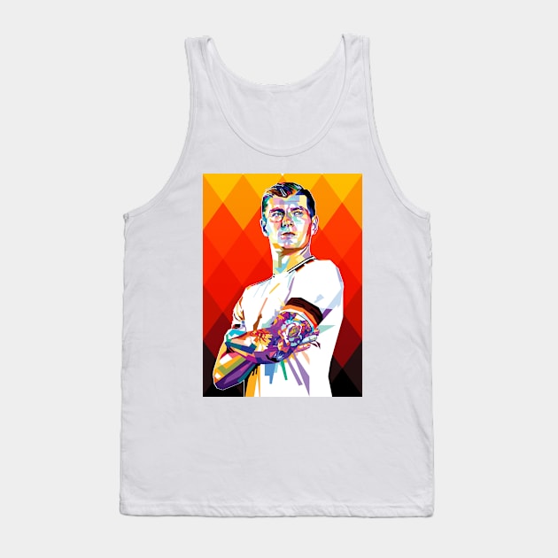 Toni Kroos Portrait fan art Tank Top by RJWLTG